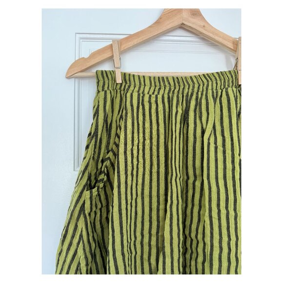 Striped Green Maxi Skirt - Picture 3 of 3